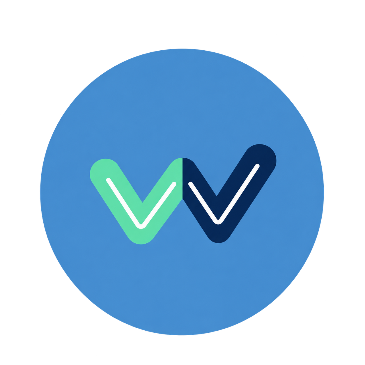 Wabtek — mint green and navy logo